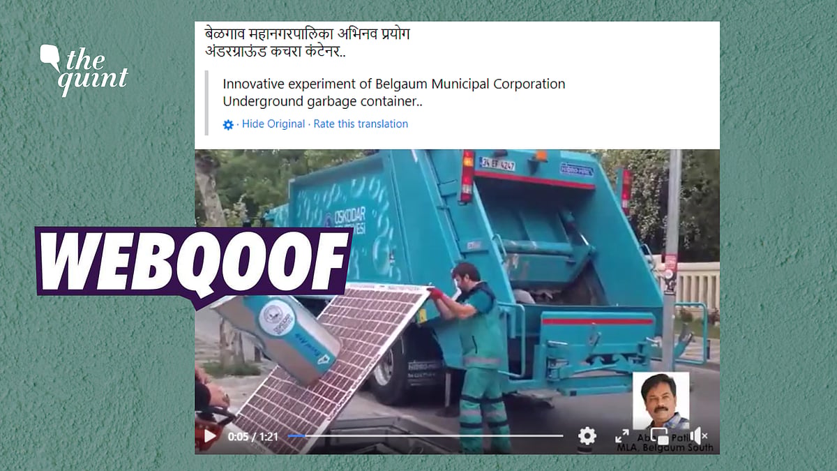 <div class="paragraphs"><p>Fact-Check | A video showing underground garbage bins in Turkey has been shared as that from Karnataka's Belagavi (Belgaum).</p></div>