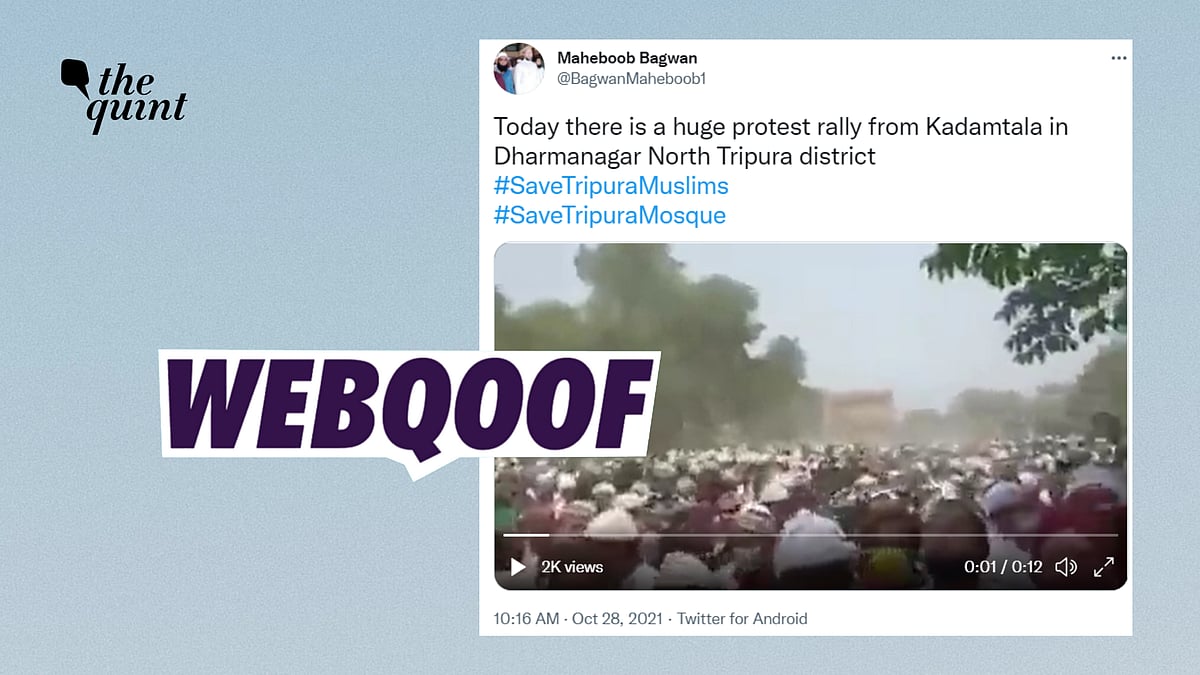 <div class="paragraphs"><p>Fact-Check | An old video was shared as a recent protest held in Tripura's Kadamtala.</p></div>
