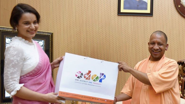 <div class="paragraphs"><p>Kangana Ranaut with UP Chief Minister Yogi Adityanath.</p></div>