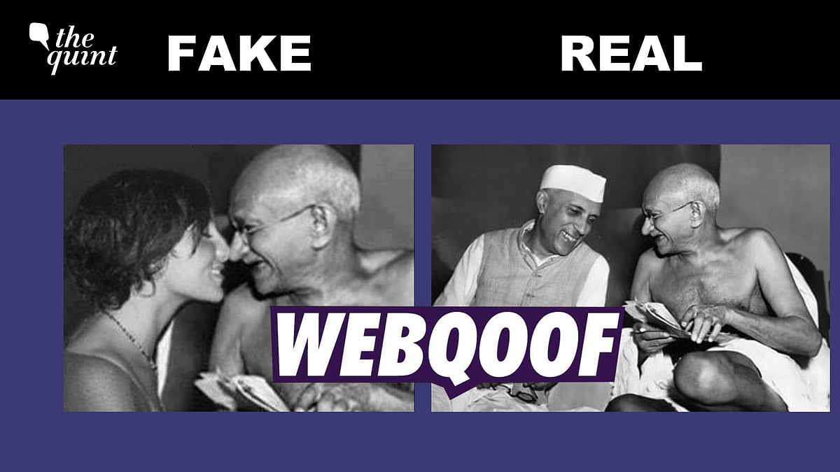<div class="paragraphs"><p>The viral image uses a 1946 photo of Mahatma Gandhi and former PM Jawaharlal Nehru.</p></div>