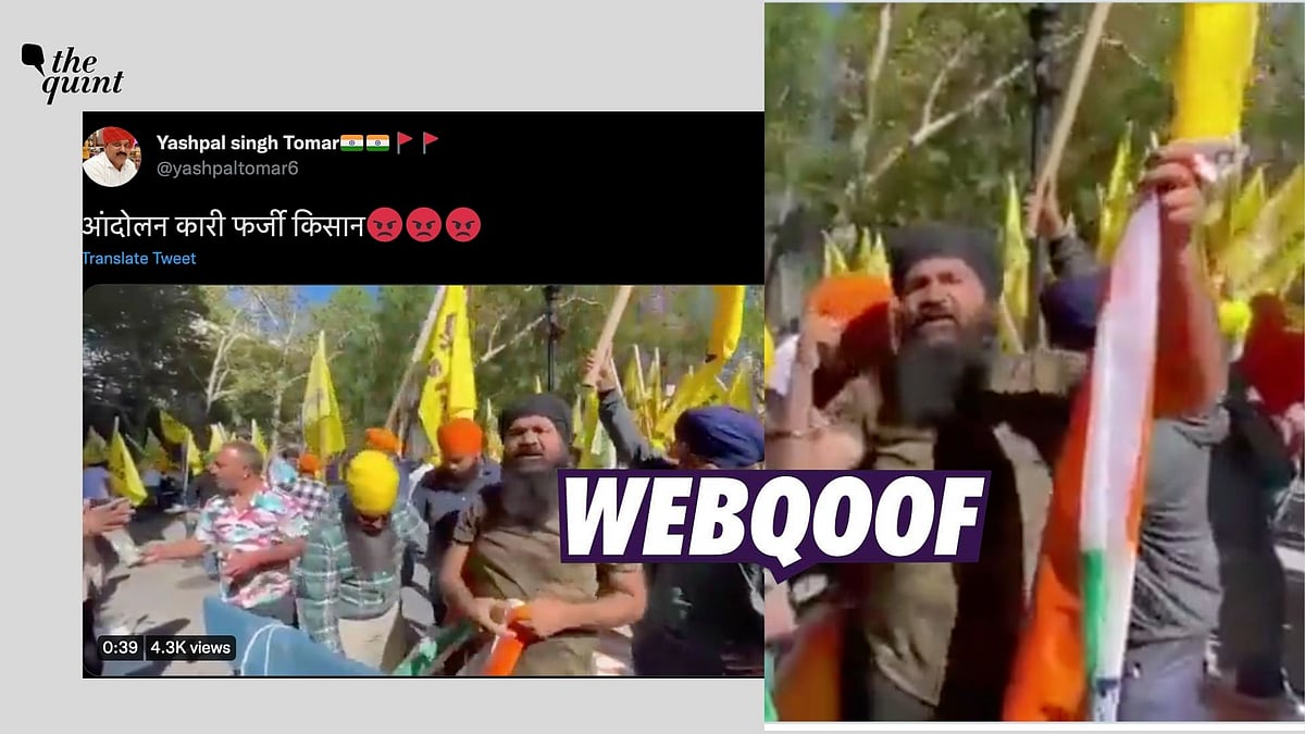 <div class="paragraphs"><p>The video shows pro-Khalistan protesters in New York, who had gathered outside the UN headquarters.</p></div>