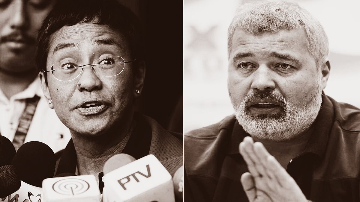 <div class="paragraphs"><p>Philippines' Maria Ressa and Russia's Dmitry Muratov shared the Nobel Peace Prize for 2021.</p></div>