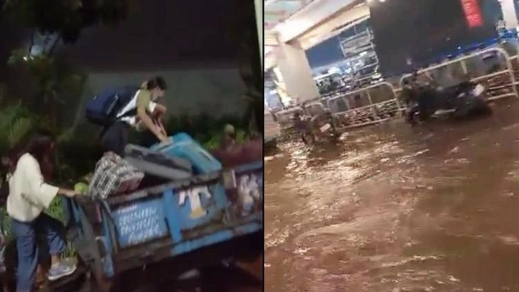 <div class="paragraphs"><p>The Bengaluru International Airport witnessed heavy waterlogging after heavy rains on Monday, 11 October evening.</p></div>