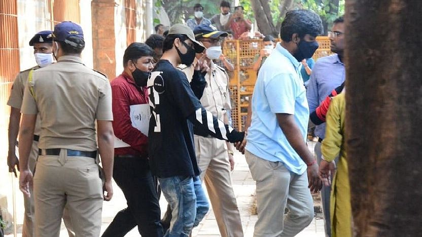 <div class="paragraphs"><p>Shah Rukh Khan's son Aryan at NCB office.</p></div>
