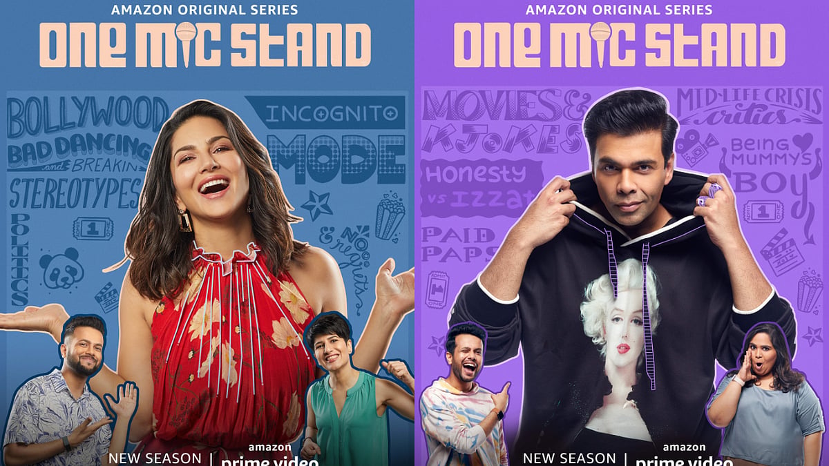 <div class="paragraphs"><p>Sunny Leone, Karan Johar, and Faye D'Souza are part of Amazon Prime's <em>One Mic Stand 2. </em></p></div>