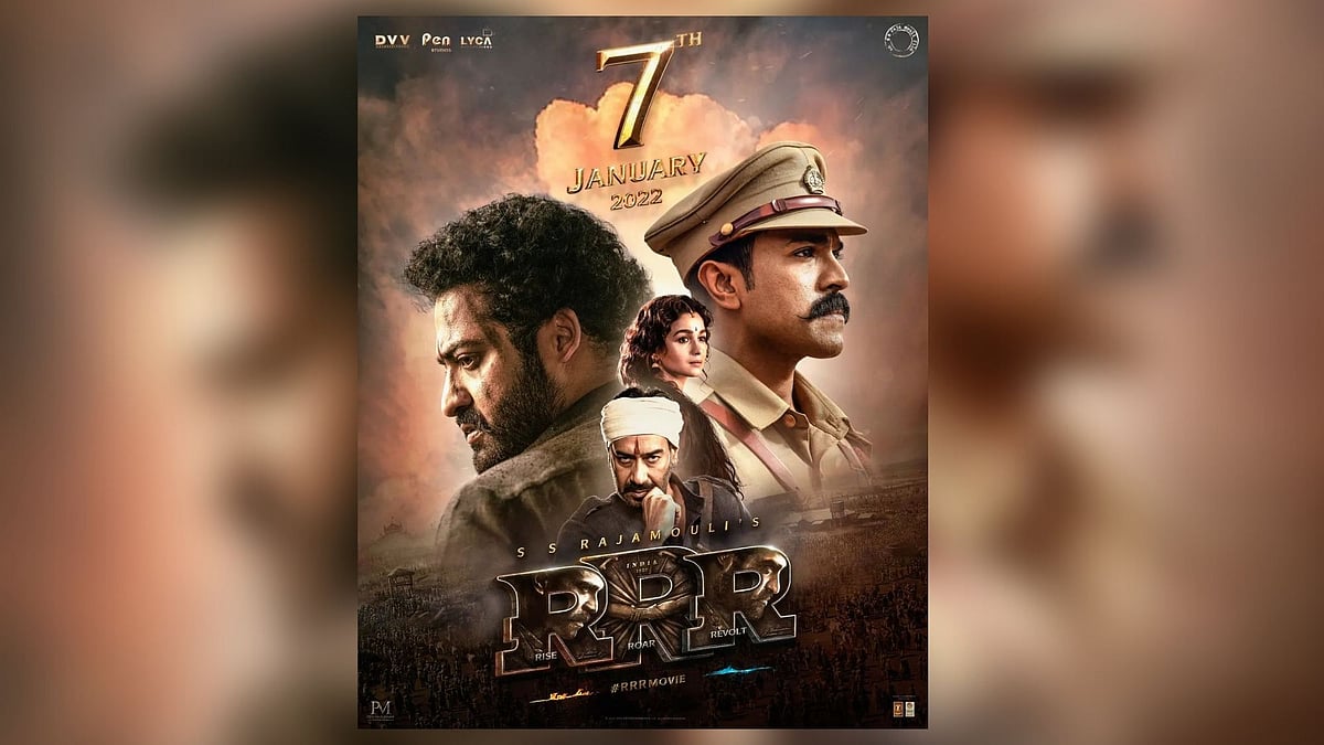 <div class="paragraphs"><p>A poster of SS Rajamouli's <em>RRR</em>.</p></div>
