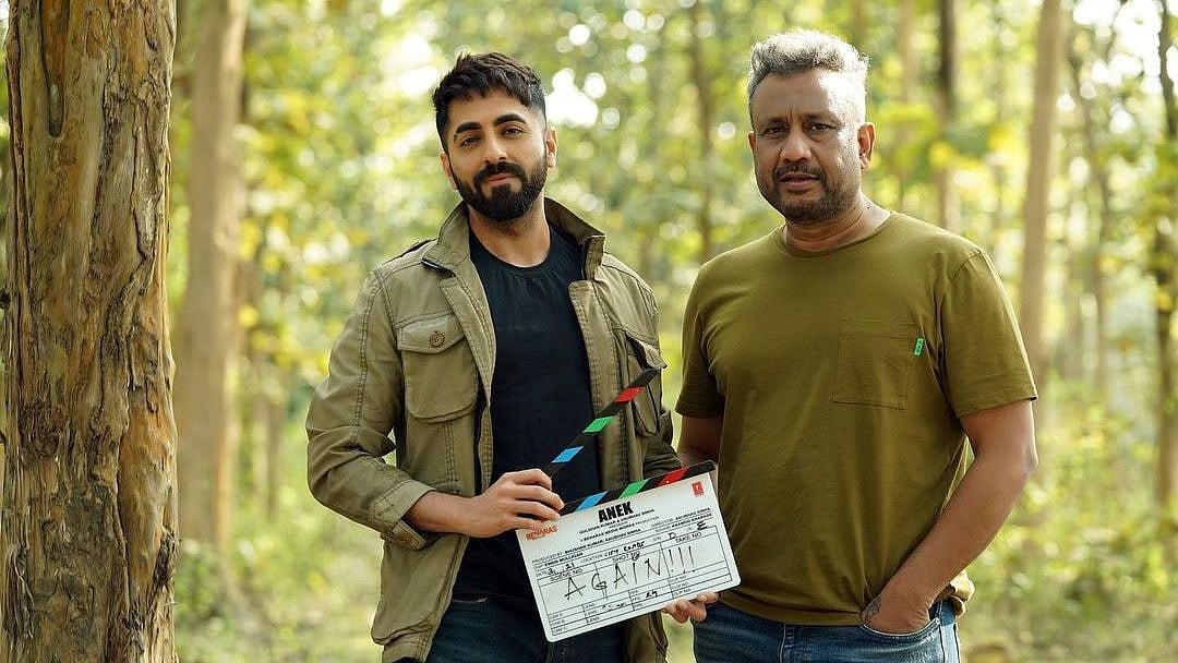 <div class="paragraphs"><p>Ayushmann Khurrana with&nbsp;<em>Anek&nbsp;</em>director Anubhav Sinha.</p></div>