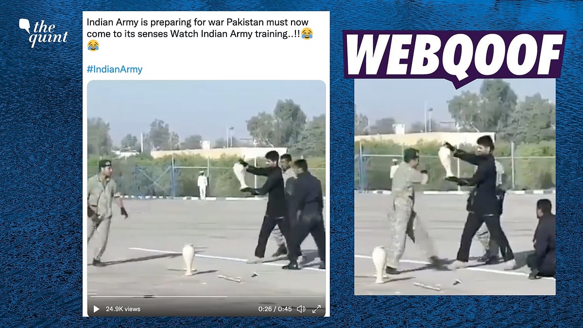<div class="paragraphs"><p>The claim states that it shows the Indian Army training. </p></div>