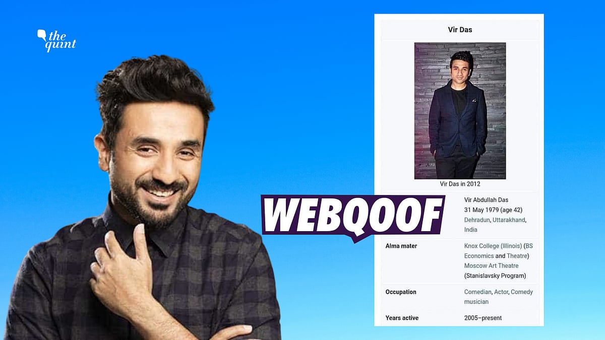 <div class="paragraphs"><p>The viral post shows an edited version of the comedian's Wikipedia page, which has now been corrected.</p></div>