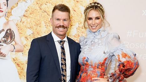 <div class="paragraphs"><p>David Warner and Candice Warner</p></div>