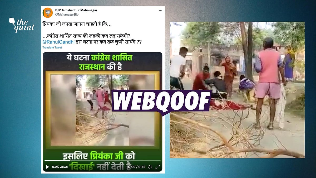 <div class="paragraphs"><p>The claim states that the video is from Rajasthan.</p></div>