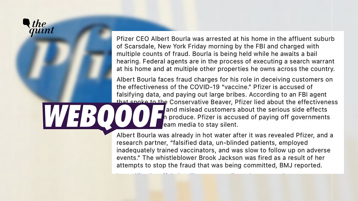<div class="paragraphs"><p>Pfizer CEO Albert Bourla gave multiple interviews the day the claim of him being arrested surfaced.</p></div>