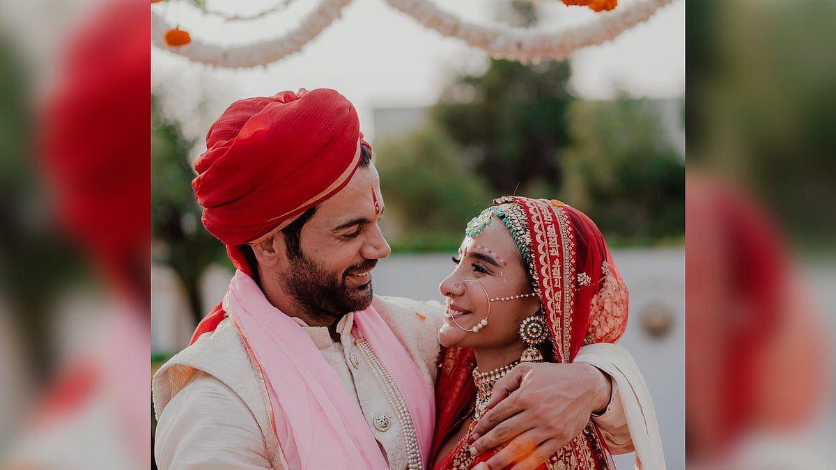 <div class="paragraphs"><p>Rajkummar Rao and Patralekhaa on their wedding day.</p></div>