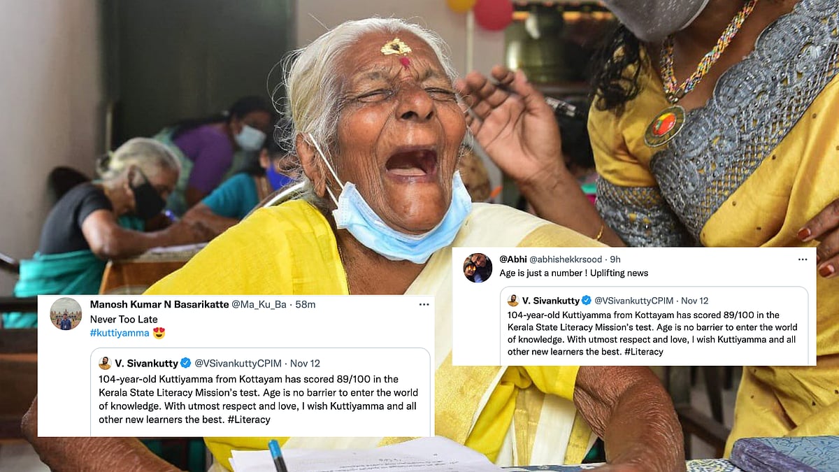 <div class="paragraphs"><p>Kuttiyamma, 104-year-old who scored 89 percent in her State Education Exam</p></div>