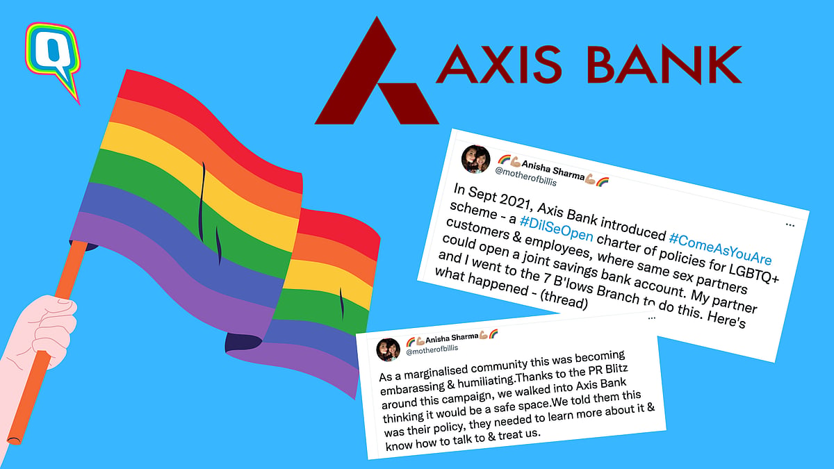 <div class="paragraphs"><p>Anisha and her partner Bhakti tried to open a joint bank account at one of Axis Bank's branches in Mumbai.</p></div>