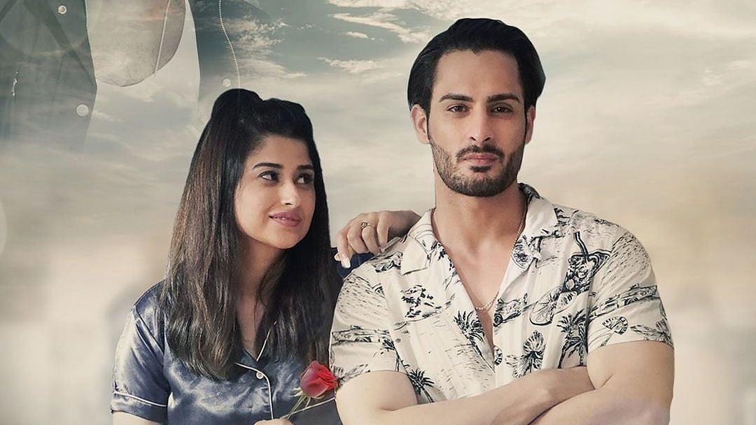 <div class="paragraphs"><p><em>Bigg Boss 15 </em>contestant Umar Riaz with Saba Khan in the poster for the music video Gunaah Karde.</p></div>