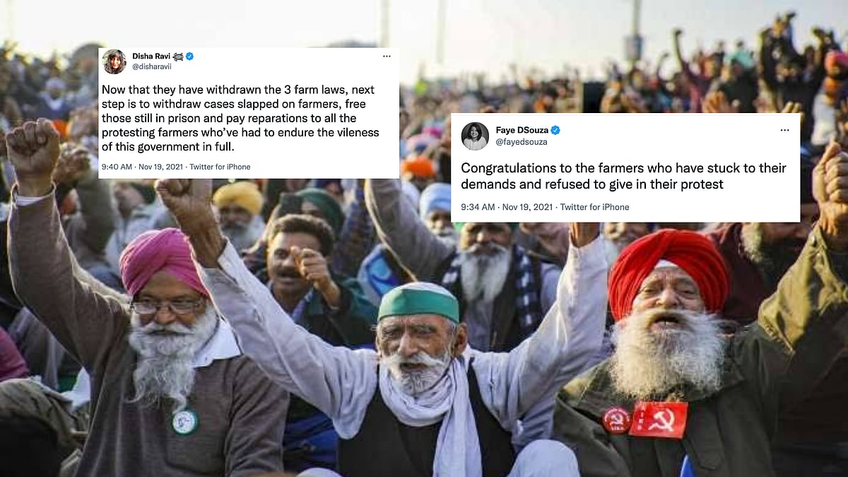 <div class="paragraphs"><p>Twitter reacts as PM Modi repeals farm laws.</p></div>