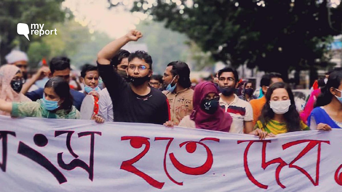 <div class="paragraphs"><p>Students of Aliah University say that the Land that belongs to the university cannot be transferred to Calcutta National Medical College</p></div>