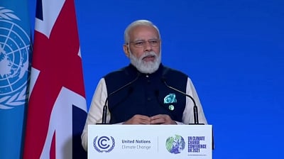 <div class="paragraphs"><p>PM Modi announced 'Lifestyle for Environment' at COP26 in Glasgow. </p></div>