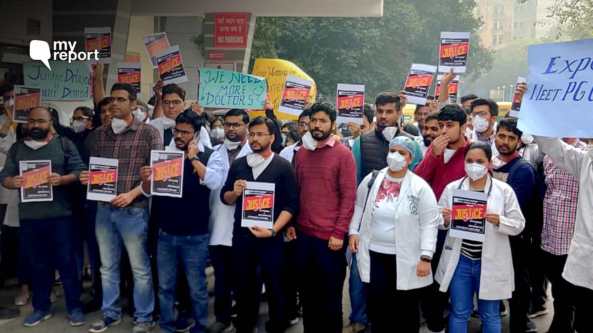 <div class="paragraphs"><p>Resident doctors from across the country are on strike because of delays in NEET-PG counselling.</p></div>
