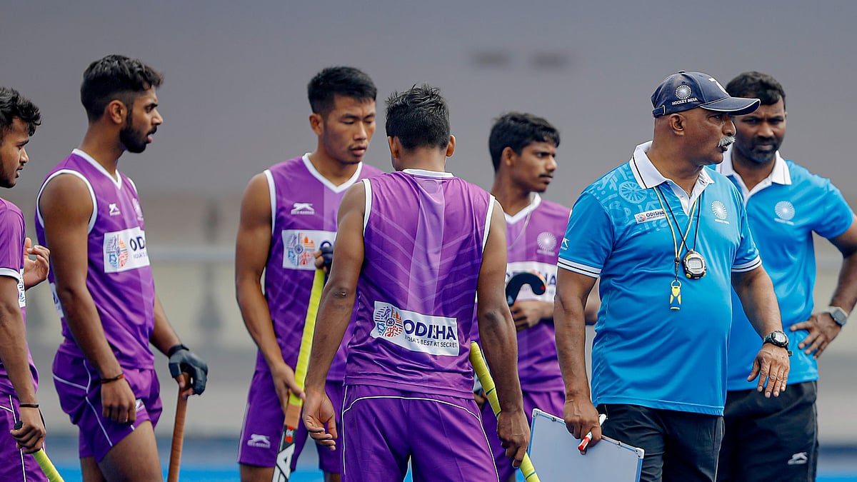 <div class="paragraphs"><p>Indian junior men's hockey team during a training session.</p></div>