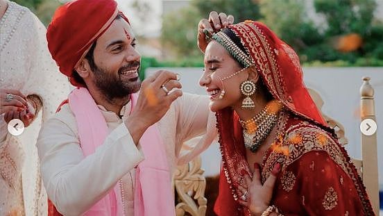<div class="paragraphs"><p>Rajkummar Rao and Patralekhaa's wedding photo.</p></div>
