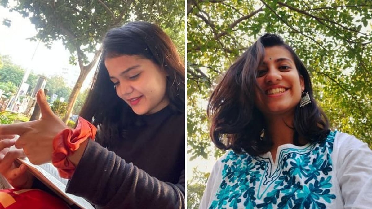<div class="paragraphs"><p>Sammriddhi Sakunia (L) and&nbsp;Swarna Jha (R) have been charged &nbsp;under&nbsp;IPC sections 120(B) [criminal conspiracy], 153(A) [Promoting enmity between different groups on grounds of religion] and 504 [intentional insult].</p></div>