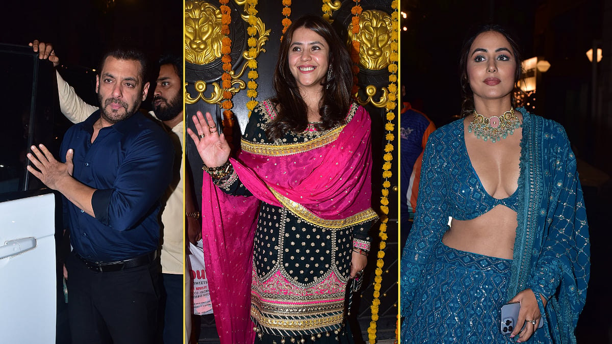 <div class="paragraphs"><p>Salman Khan, Hina Khan and other celebrities attended Ekta Kapoor's Diwali party.</p></div>