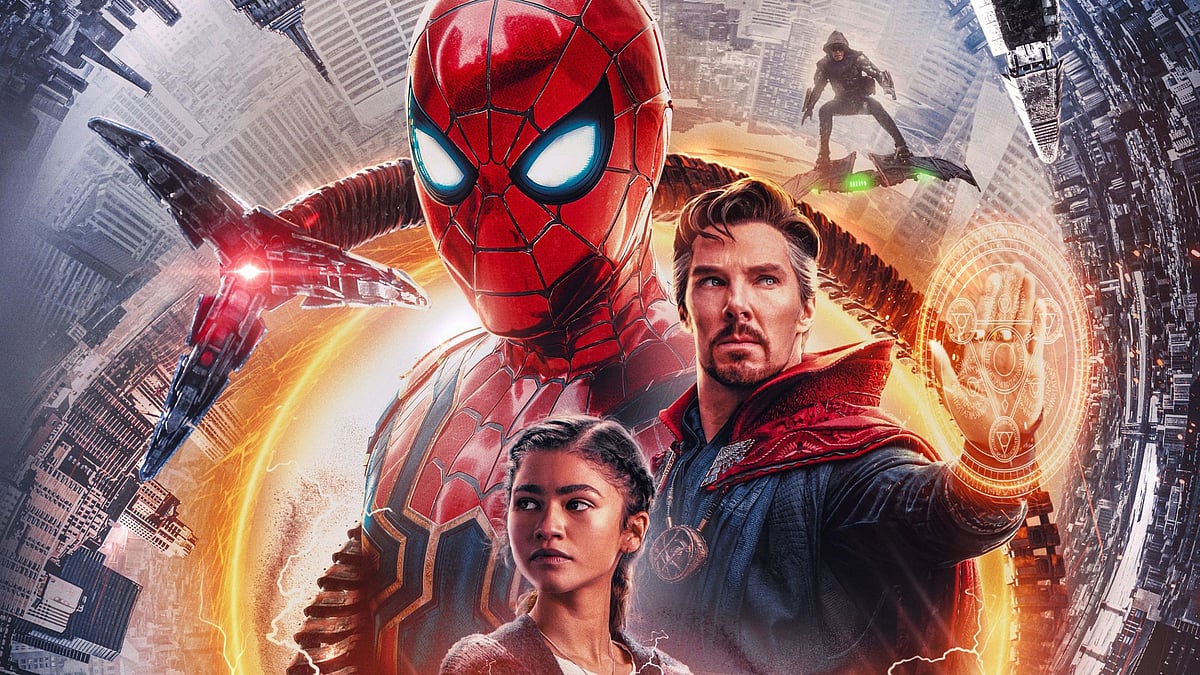 <div class="paragraphs"><p>Tom Holland as Spider-Man, Zendaya, and Benedict Cumberbatch in the poster of <em>Spider-Man: No Way Home.</em></p></div>