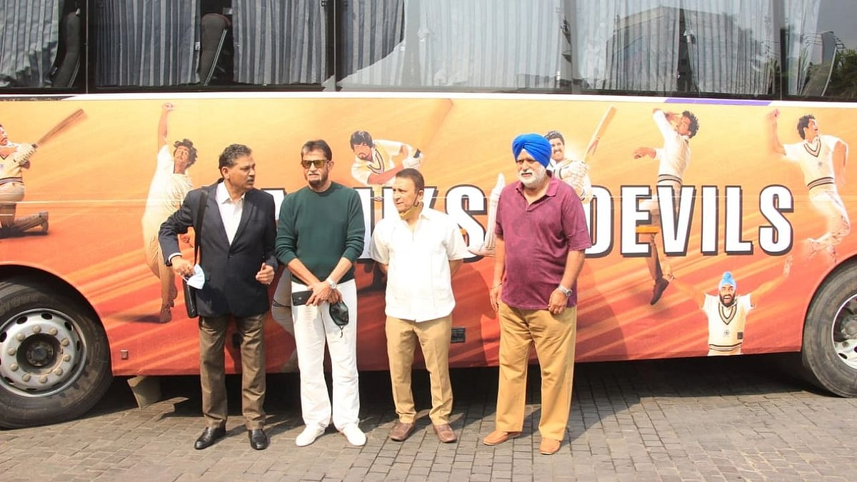 <div class="paragraphs"><p>Former teammates Balwinder Singh Sandhu, Sunil Gavaskar, Kirti Azad and Sandeep Patil ahead of the screening of 83 </p></div>