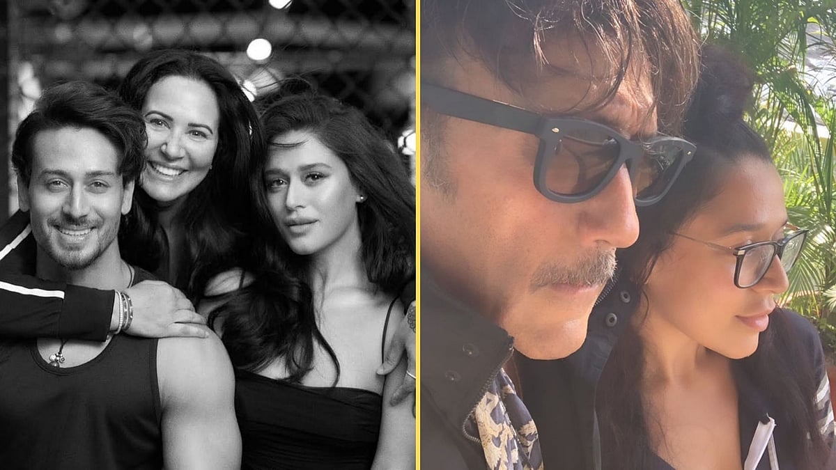 <div class="paragraphs"><p>Krishna Shroff with parents Jackie &amp; Ayesha Shroff &amp; brother Tiger.</p></div>