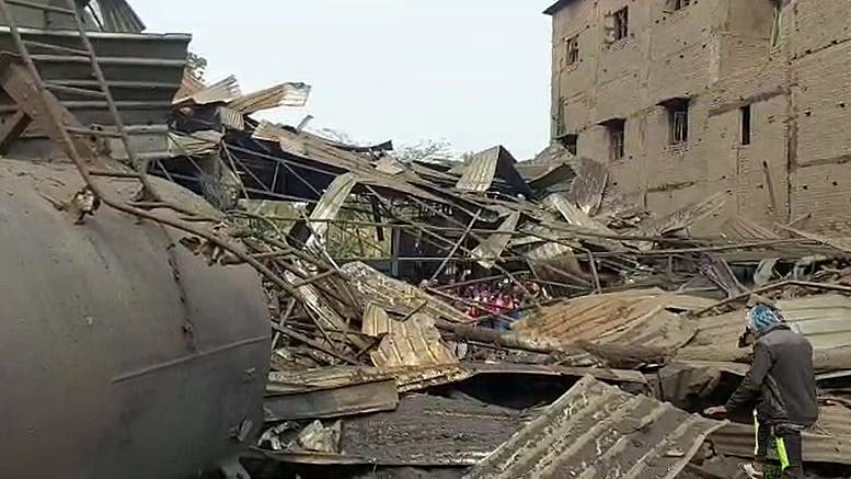 <div class="paragraphs"><p>At least 10 workers are feared to have been trapped under the debris.</p></div>