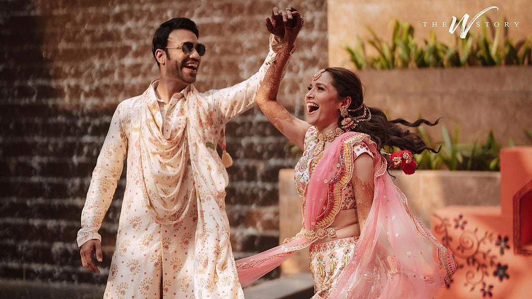 <div class="paragraphs"><p>Ankita Lokhande and Vicky Jain during their <em>mehendi</em> ceremony.</p></div>