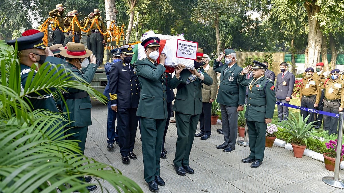 <div class="paragraphs"><p>Funeral of late Chief of Defence Staff General Bipin Rawat.&nbsp;</p></div>