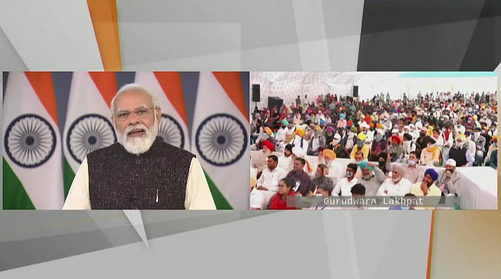 <div class="paragraphs"><p>PM Modi addressing Gurpurab celebrations of Guru Nanak Dev Ji.</p></div>