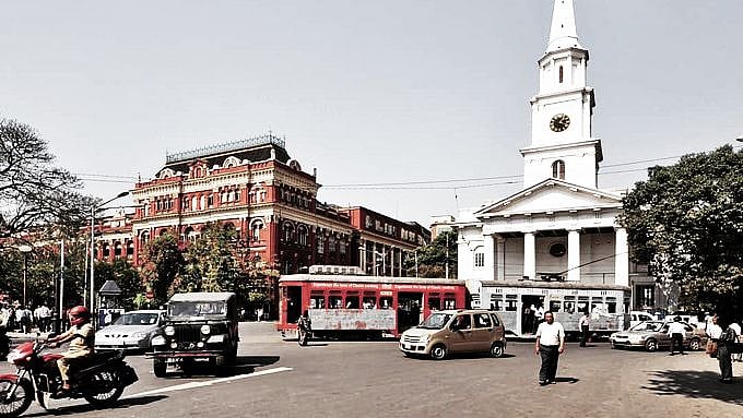 <div class="paragraphs"><p>The beautiful St Andrew's Church, Writer's building & Burnstandard <strong>tram</strong> car 231 in Kolkata.</p></div>