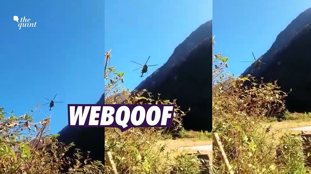 <div class="paragraphs"><p>The video is from Arunachal Pradesh's Anjaw and does not show CDS General Rawat's fatal helicopter crash.</p></div>