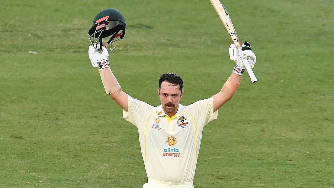 <div class="paragraphs"><p>Aussie skipper, Travis Head celebrating at The Gabba after scoring a century. </p></div>