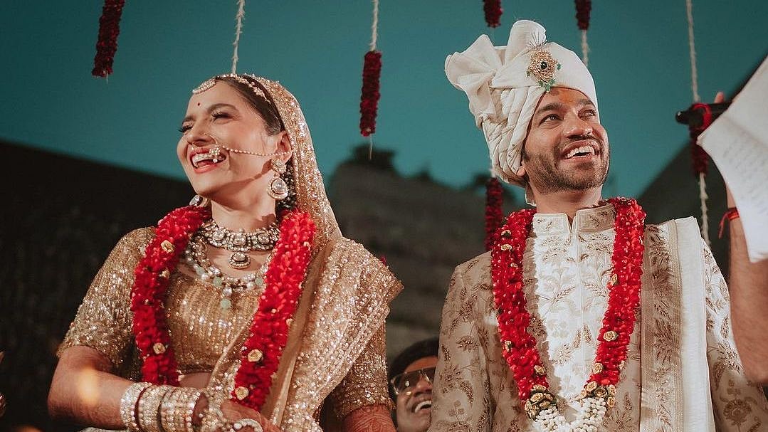 <div class="paragraphs"><p>Newlyweds Ankita Lokhande &amp; Vicky Jain.</p></div>
