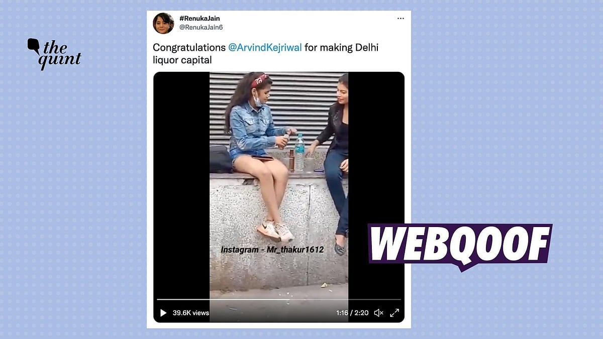 <div class="paragraphs"><p>The video is being shared to take a dig at CM Arvind Kejriwal and the new Delhi Excise Policy 2021-22.</p></div>