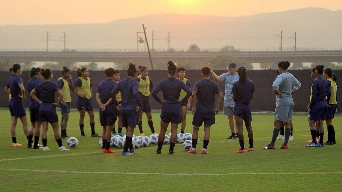 <div class="paragraphs"><p>India women's football team in training. </p></div>