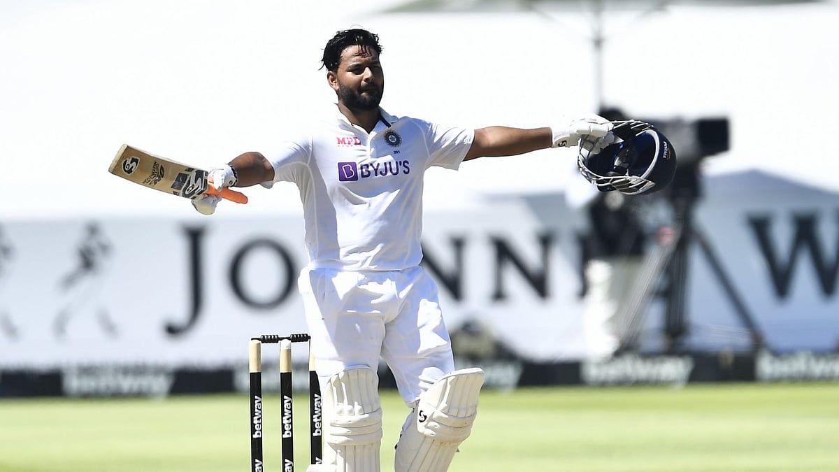 <div class="paragraphs"><p>Rishabh Pant celebrates a century</p></div>