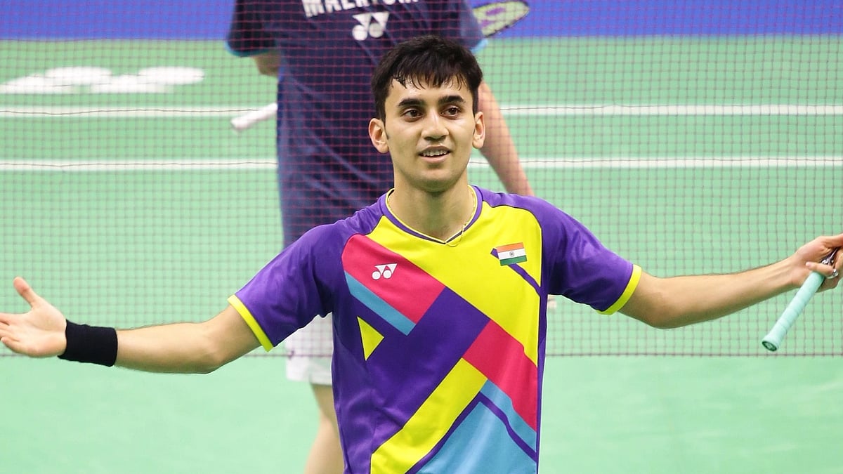 <div class="paragraphs"><p>Lakshya Sen celebrates a win </p></div>