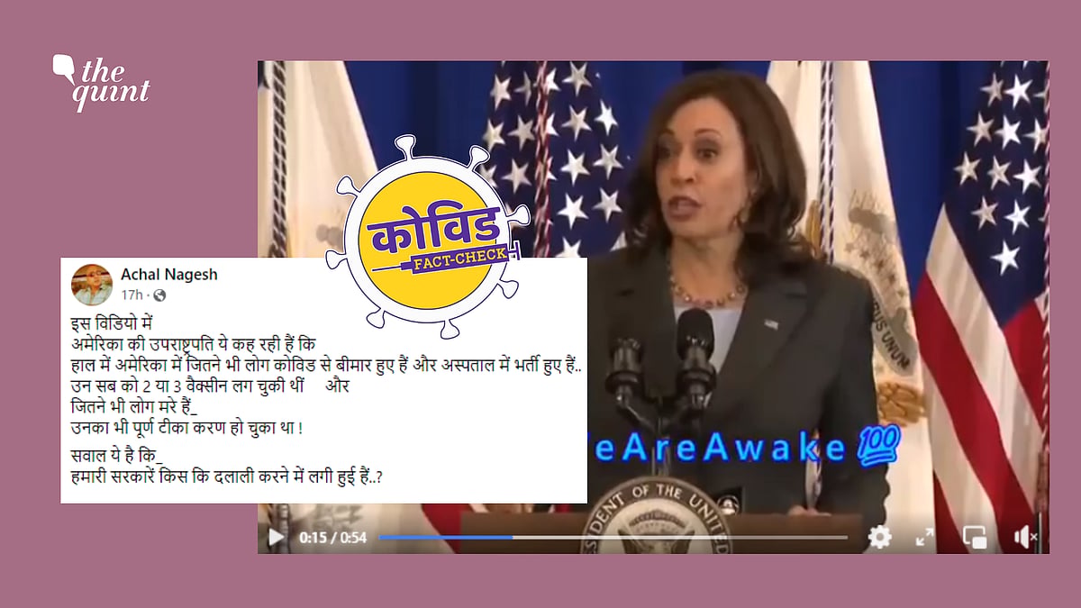 <div class="paragraphs"><p>Fact-Check | Kamala Harris did not say all those hospitalised with COVID-19 are vaccinated. </p></div>