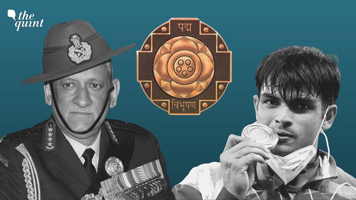<div class="paragraphs"><p>Late CDS General Bipin Rawat (left), Olympic  gold medalist Neeraj Chopra (right).</p></div>