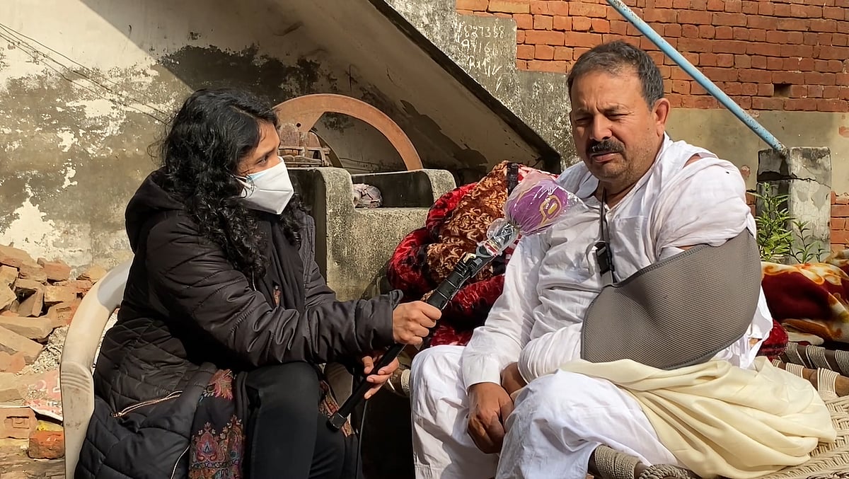 <div class="paragraphs"><p>Naresh TIkait in conversation with The Quint in Sisauli, Muzaffarnagar.</p></div>