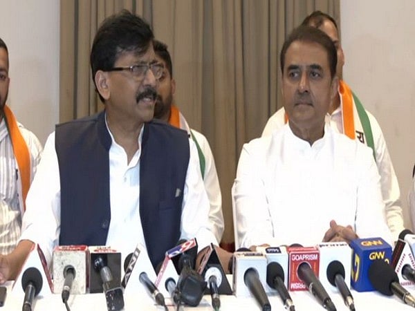 <div class="paragraphs"><p>NCP’s Praful Patel and Shiv Sena Rajya Sabha MP Sanjay Raut addressed a joint press conference at Bambolim on Wednesday.</p></div>