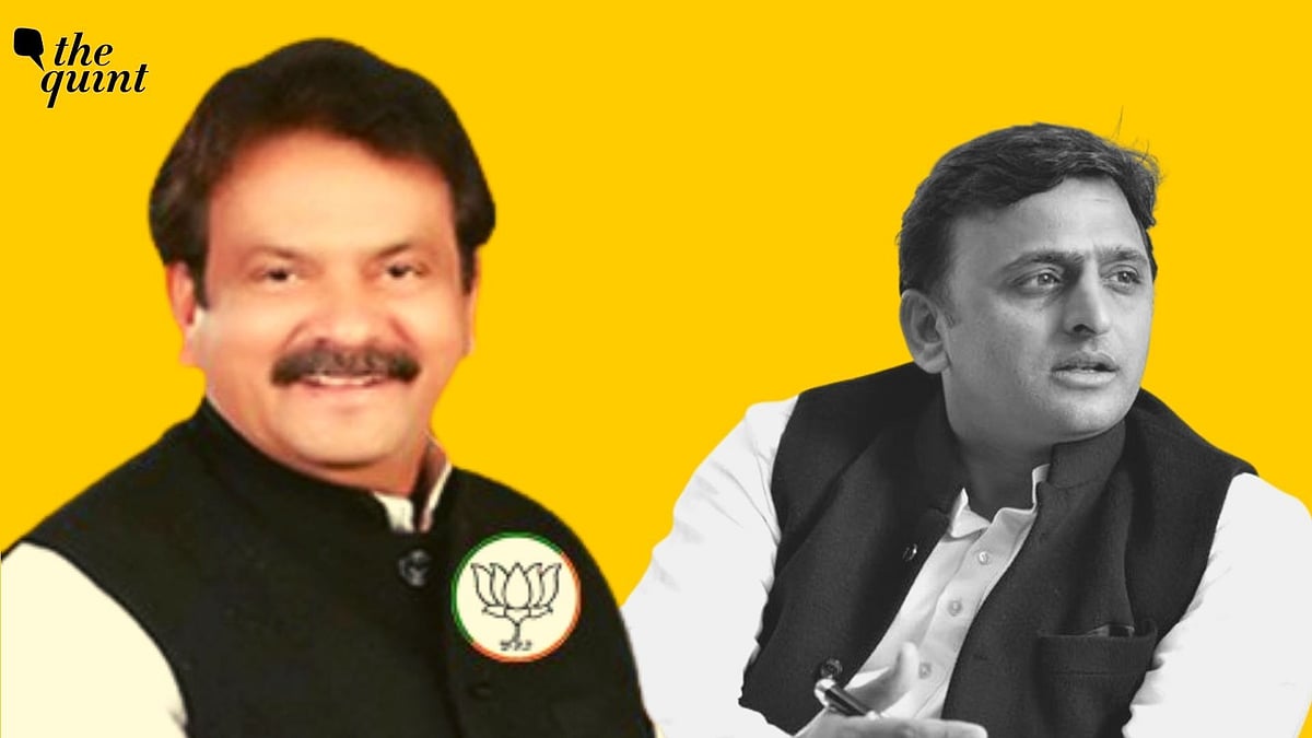 <div class="paragraphs"><p>BJP leader and centre's Minister of State (MoS) for Law and Justice, SP Singh Baghel, on Monday, 31 January, filed his papers from <a href="https://www.thequint.com/uttar-pradesh-elections/akhilesh-yadav-contest-karhal-mainpuri-uttar-pradesh-elections-yogi-adityanath">Karhal constituency</a>, where he will be facing <a href="https://www.thequint.com/uttar-pradesh-elections/sp-chief-akhilesh-yadav-to-contest-up-polls-from-mainpuris-karhal-assembly-constituency#read-more">Samajwadi Party (SP) chief Akhilesh Yadav</a> in the upcoming Uttar Pradesh (UP) Assembly polls.<br></p></div>