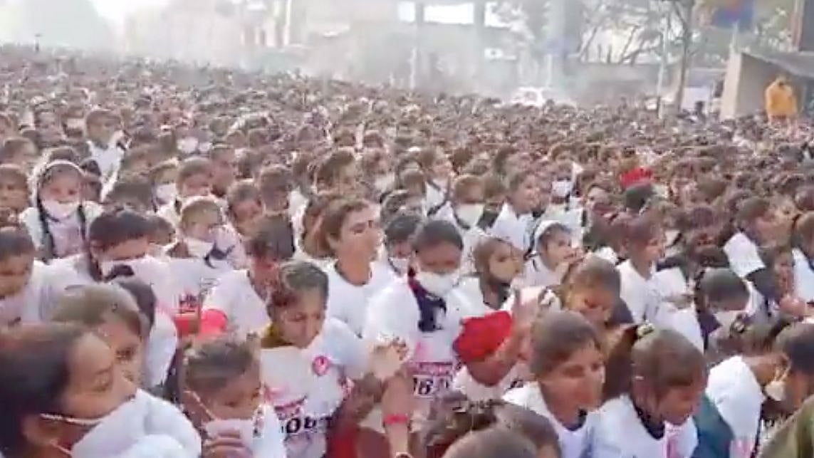 <div class="paragraphs"><p>A stampede-like situation erupted in Uttar Pradesh's Bareilly on Tuesday, 4 January, during a marathon organised by a Congress leader.</p></div>