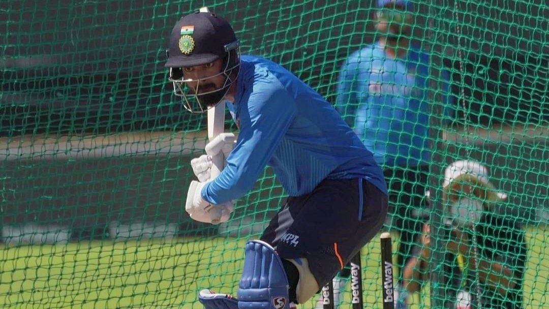 <div class="paragraphs"><p>KL Rahul in training</p></div>